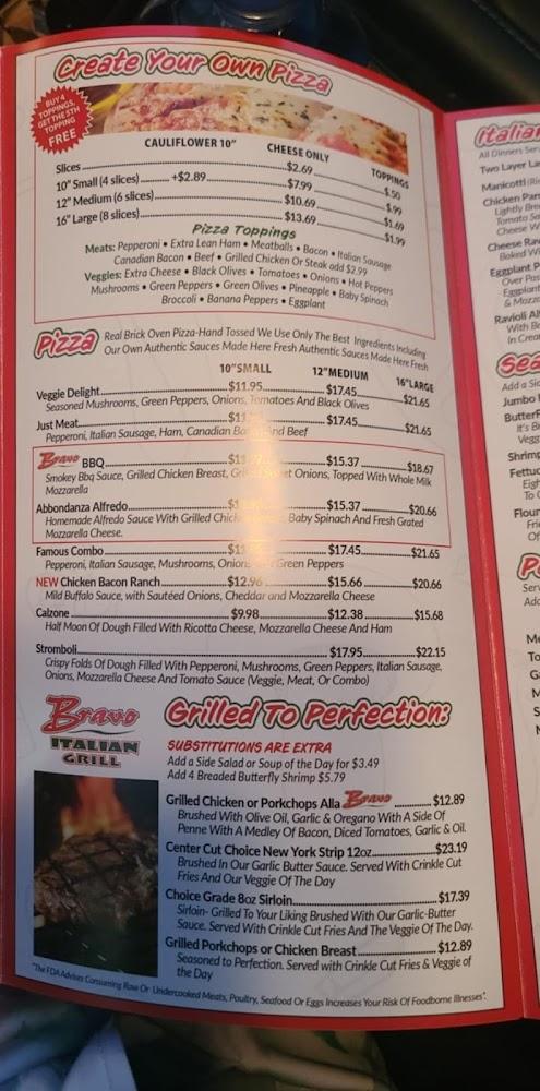 Bravo Italian Grill Menu image 3